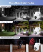 Picture of 2K Security Camera Outdoor, 360° CCTV Camera, Home Security WiFi Camera with Color Night Vision, 2-Way Audio Y4 (2-Pack)