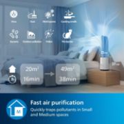 Picture of Series 800 Compact Air Purifier, Real Time Air Quality Feedback, up to 48 m², 190 m³/h CADR, Anti-Allergen