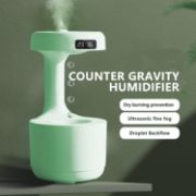 Picture of 800ml Cool mist maker LED Display Anti-Gravity Water Droplet Humidifiers 4H Power-off Protection for Bedroom Living Room