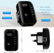 Picture of 2024 Newest WiFi Extender, WiFi Booster, WiFi Repeater Covers Up to 3000 Sq.ft and 45 Devices, Home Wireless Signal Booster (Black)