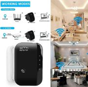 Picture of 2024 Newest WiFi Extender, WiFi Booster, WiFi Repeater Covers Up to 3000 Sq.ft and 45 Devices, Home Wireless Signal Booster (Black)