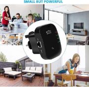 Picture of 2024 Newest WiFi Extender, WiFi Booster, WiFi Repeater Covers Up to 3000 Sq.ft and 45 Devices, Home Wireless Signal Booster (Black)