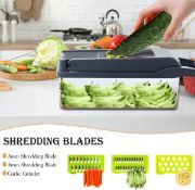 Picture of 14 in 1 Vegetable Chopper, Onion Chopper Veg Dicer Slicer Kitchen Mandoline for Onion Carrot Potato