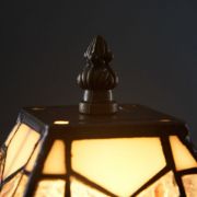 Picture of Traditional Table Lamp Antique Brass Stained Glass Vintage Tiffany Style Lamp Light