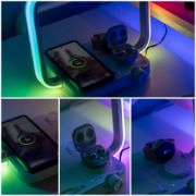 Picture of 3-in-1 Wireless Charging Pad with LED Color-Changing Light for Phone, AirPods, and Watch