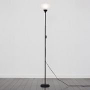 Picture of Tall Stem Floor Lamp Metal Uplighter Standard Living Room Light LED Bulb Lights