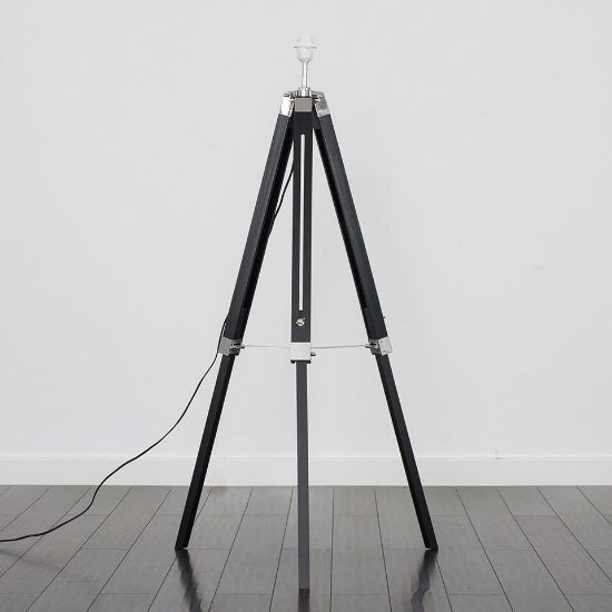 Picture of Tall Tripod Floor Lamp Base Standard Free Standing Living Room Light Lighting