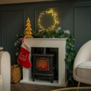 Picture of Battery-Operated Christmas Firecracker Hoop Light: Festive Window and Wall Xmas Decoration