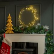 Picture of Battery-Operated Christmas Firecracker Hoop Light: Festive Window and Wall Xmas Decoration