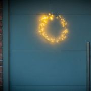 Picture of Battery-Operated Christmas Firecracker Hoop Light: Festive Window and Wall Xmas Decoration