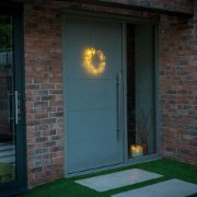 Picture of Battery-Operated Christmas Firecracker Hoop Light: Festive Window and Wall Xmas Decoration