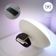 Picture of Smart Sunrise Alarm Clock with 2in1 Wireless Charging, RGBIC Sound Effects, and Ambient Lamp