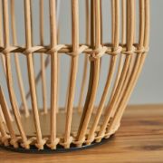 Picture of Natural Rattan Wicker Table Lamp Base for Bedside Reading Lounge Home Lighting