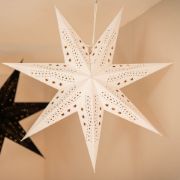 Picture of Large 60cm Velvet Star Christmas Light Plug In Shade Hanging Xmas Tree Lights