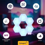 Picture of Smart RGBIC DIY Hexagon Light Kits App Control Music Sync Wall Panel Gaming Room