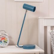 Picture of Blue Desk Lamp Integrated LED Task Light Kids Bedroom Study Adjustable Head