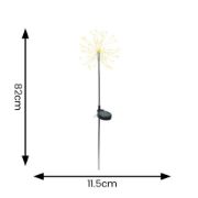 Picture of Outdoor Garden Paths: Set of 2 Solar-Powered Firework Stake Lights with Ground Spike