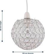 Picture of Pair of Ceiling Light Shades Jewelled Globe Pendant Lampshade Living Room Lights