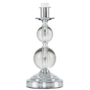 Picture of Touch Table Lamp Base Clear Acrylic Ball Design Chrome Lighting Dimmable Light