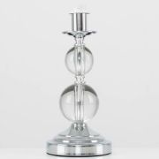 Picture of Touch Table Lamp Base Clear Acrylic Ball Design Chrome Lighting Dimmable Light