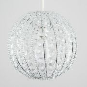 Picture of Round Ornate Lampshade Clear Acrylic Jewel Ceiling Light Shade Pendant Globe