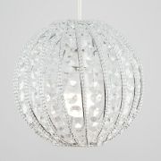 Picture of Round Ornate Lampshade Clear Acrylic Jewel Ceiling Light Shade Pendant Globe