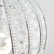 Picture of Round Ornate Lampshade Clear Acrylic Jewel Ceiling Light Shade Pendant Globe