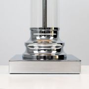 Picture of Modern Dimmer Lighting Clear Glass Column Design Touch Table Lamp Base Light