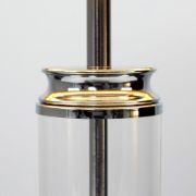 Picture of Modern Dimmer Lighting Clear Glass Column Design Touch Table Lamp Base Light