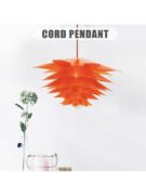 Picture of Modern DIY Orange Lotus Flower Ceiling Light Shade Pendant Lampshade Home Decor