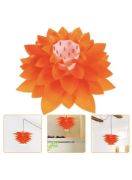 Picture of Modern DIY Orange Lotus Flower Ceiling Light Shade Pendant Lampshade Home Decor