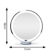 Picture of 5X Magnifying Suction Mirror Dressing Table Bathroom Light Rechargeable Make Up