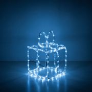 Picture of Festive LED Reindeer & Christmas Present Lights: Cool White, Indoor/Outdoor Garden Decor