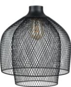 Picture of Matt Black Mesh Lampshade Ceiling Light Shade Pendant Living Room Lighting LED