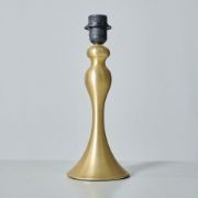 Picture of Matt Gold Metal Table Lamp Base Traditional Spindle Light Bedroom Living Room