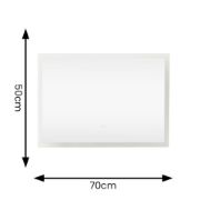 Picture of LED Bathroom Mirror with Anti-Fog Touch Control Vanity Light, IP44 Rated