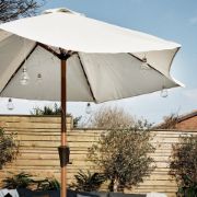 Picture of Garden Lighting with Battery-Powered Festoon Globe Lights for Outdoor Umbrellas