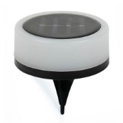 Picture of Set of 2 Decking Table Top Solar Lights with RGB Color Options for Garden Pathways