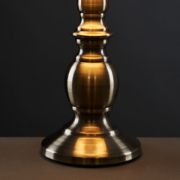 Picture of Classic 35CM Tall Antique Brass Touch Table Lamp with Elegant Tapered White Shade