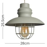 Picture of Modern Industrial Metal Pendant Ceiling Light Shade Easy Fit for Kitchen Lighting with LED Bulb 