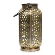 Picture of Outdoor Antique Brass Moroccan Lantern - Solar-Powered Garden 