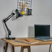 Picture of Versatile 35cm Tall Adjustable Reading Desk Lamp with Angled Table Spotlight and LED Bulb