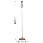 Picture of Classic Twist Stem Standard Floor Lamp for Elegant Living Room Lighting