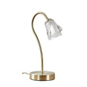 Picture of Antique Brass Dimmable Touch Table Lamp with LED Bulb - Perfect for Bedside, Lounge, and More