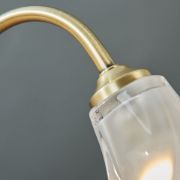 Picture of Antique Brass Dimmable Touch Table Lamp with LED Bulb - Perfect for Bedside, Lounge, and More