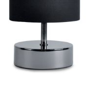 Picture of Bedside Dimmable Touch Table Lamp with Black Lampshade Shade