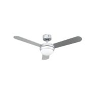 Picture of 42 Inch Silver Modern Ceiling Fan with Remote Control, 3-Speed Settings, and Warm LED Light