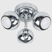 Picture of Adjustable LED Spotlight Kitchen Fixture: Retro Eyeball 3-Way Ceiling Light