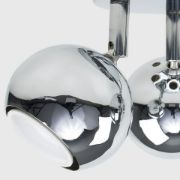 Picture of Adjustable LED Spotlight Kitchen Fixture: Retro Eyeball 3-Way Ceiling Light