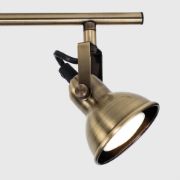 Picture of Adjustable Brass 3-Way Ceiling Spotlight Bar for Living Room 